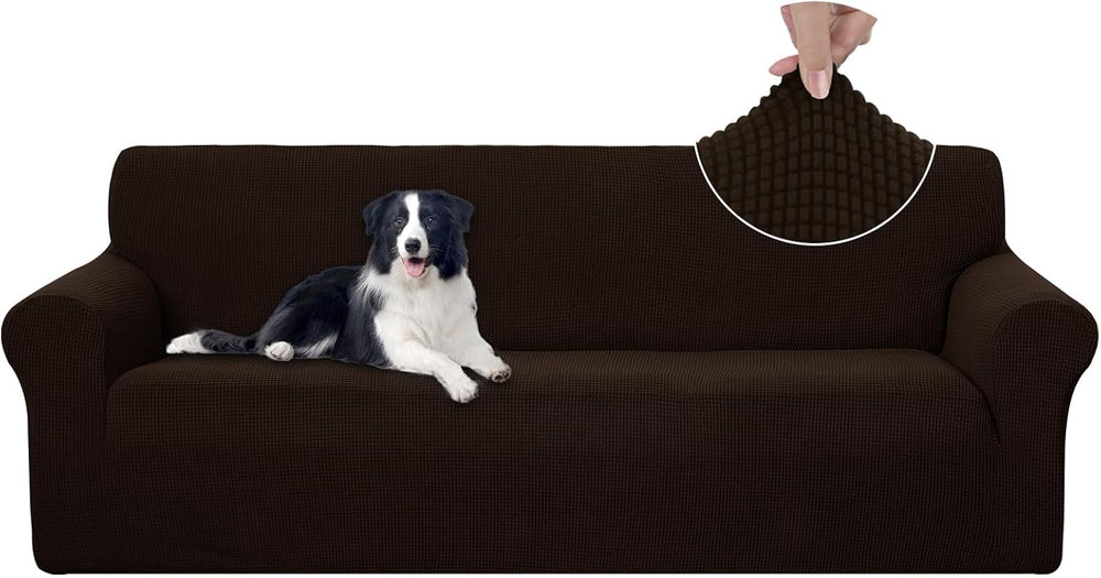 U-NICE HOME 4 Seater Stretch Couch Cover Sofa Cover Washable Sofa Slipcover