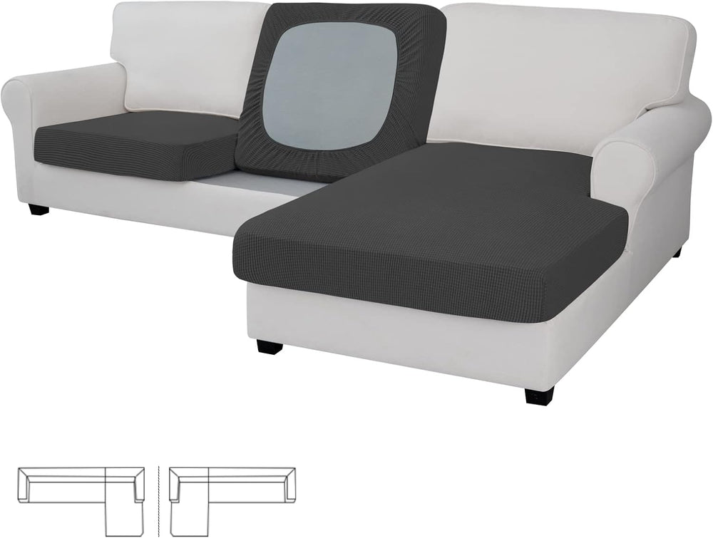 Easy-Going Stretch 3 Pieces Couch Cushion Covers
