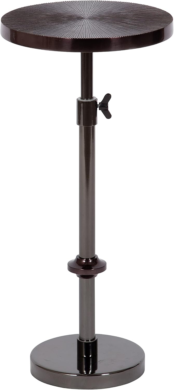 Kate and Laurel Engles Transitional Adjustable-Height Pedestal Drink Table; 1...