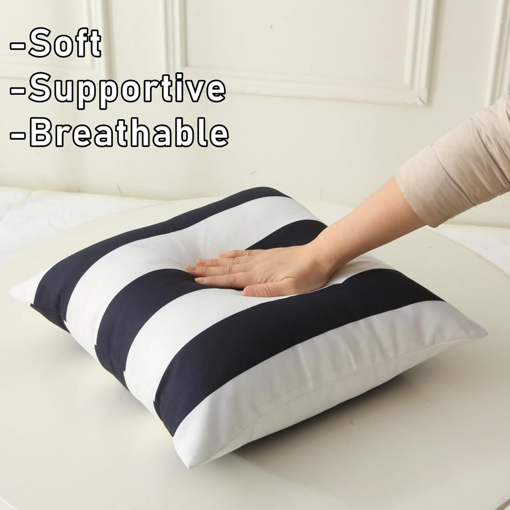 Outdoor Throw Pillows with Inserts, Pack of 2 Waterproof Decorative Garden Cu...