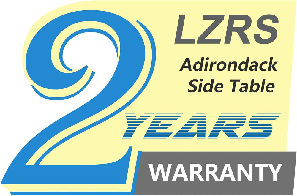 LZRS Double Adirondack Side Table, Outdoor Side Tables, End Tables for Patio,...