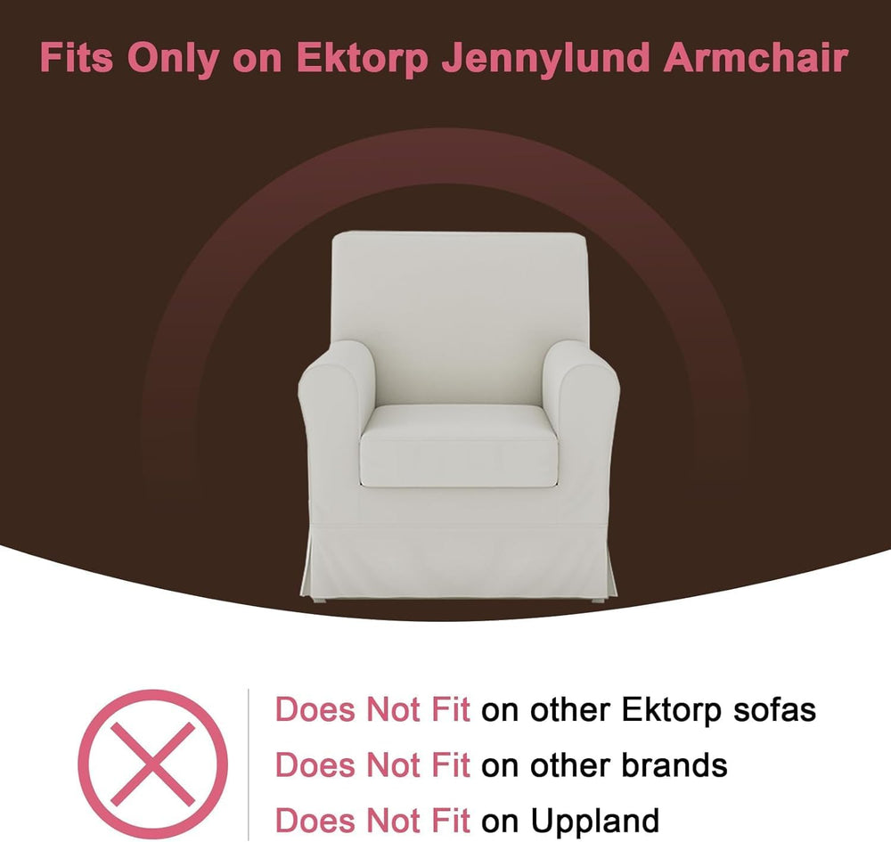 Sofa Covers Slipcover Replacement Compatible for IKEA Ektorp Jennylund Armcha...