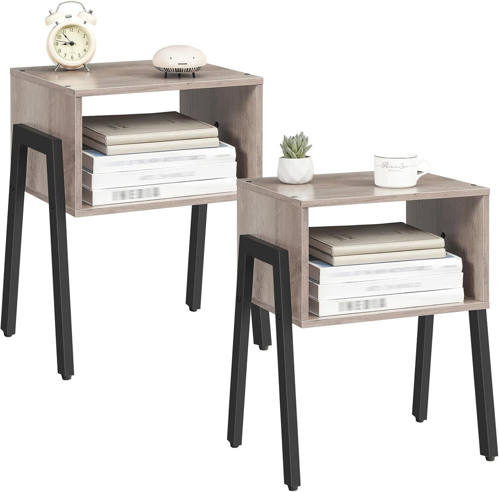 HOOBRO Small Nightstands Set of 2, Stackable End Tables, Side Tables, Bedside...