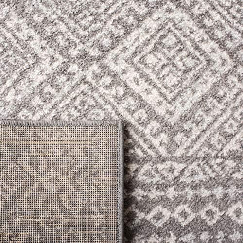 SAFAVIEH Tulum Area Rug 8x10, Textured Large Dark Grey & Ivory TUL264F