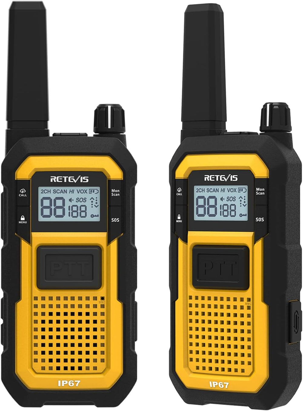 Retevis RB48 Walkie Talkies for Adults, Heavy Duty 2 Way Radios Long Range