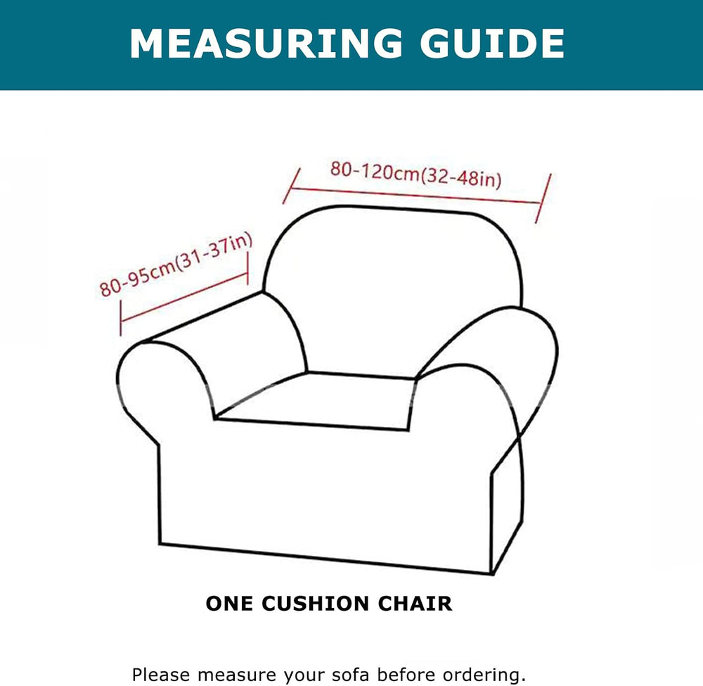 KRFOONN Stretch 2 Piece Chair Covers Armchair Sofa Couch Slipcover,Small,25