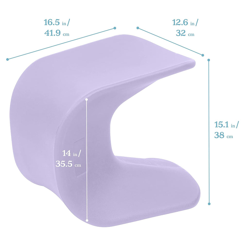 ECR4Kids Wave Seat Perch Stool, 14in - 15.1in Seat Height, Flexible Seating, ...
