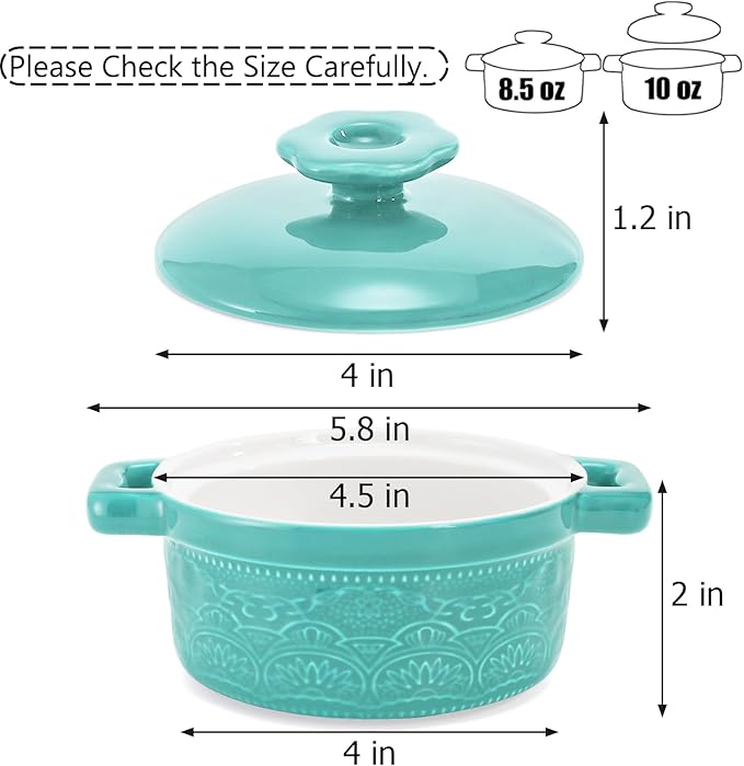 Hacaroa Set of 6 Mini Cocotte
