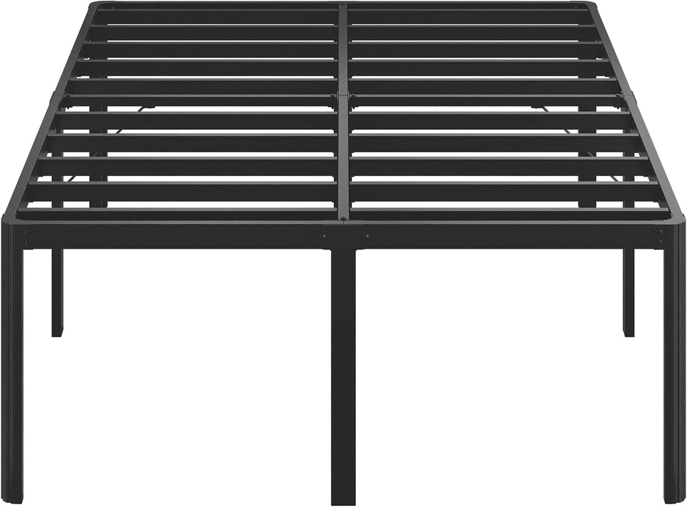 Lutown-Teen 25 Inch High Full Size Bed Frame with Rounded Corner Legs, Sturdy...