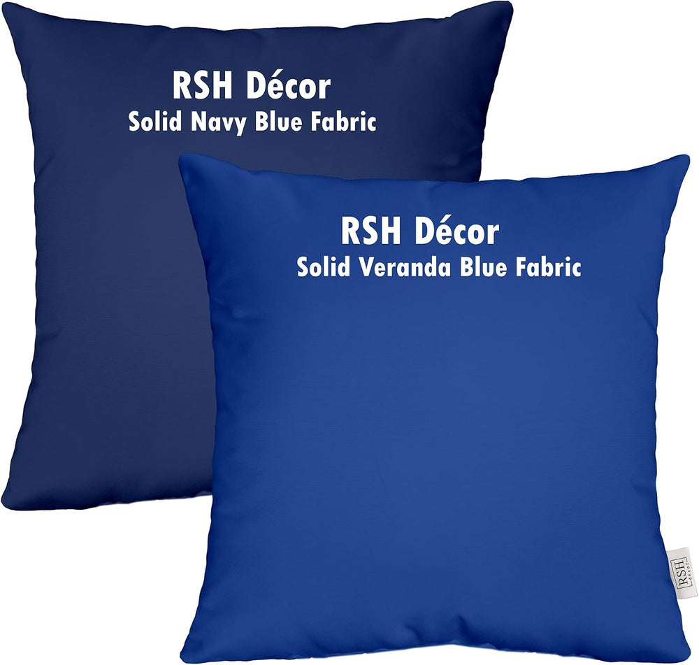 RSH DECOR Indoor Outdoor Tufted Adirondack Patio Chair Seat Cushion | All Wea...