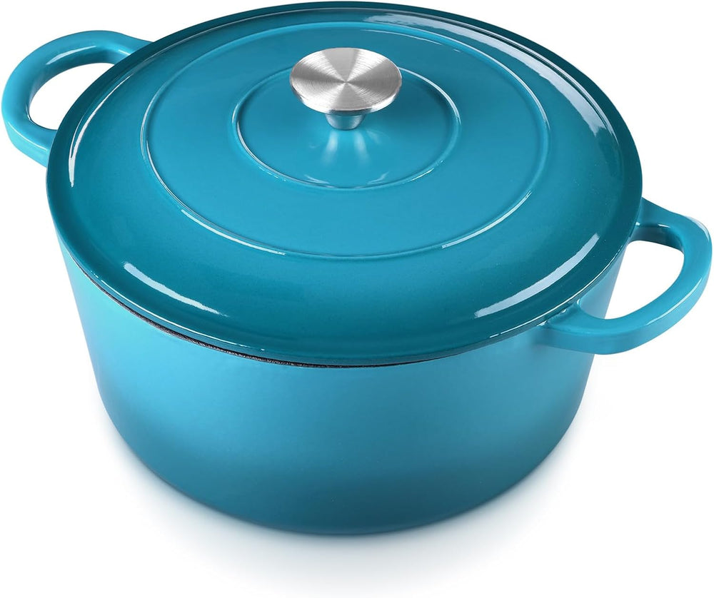 E-far 6 Quart Dutch Oven, Enameled Cast Iron Dutch Oven Pot