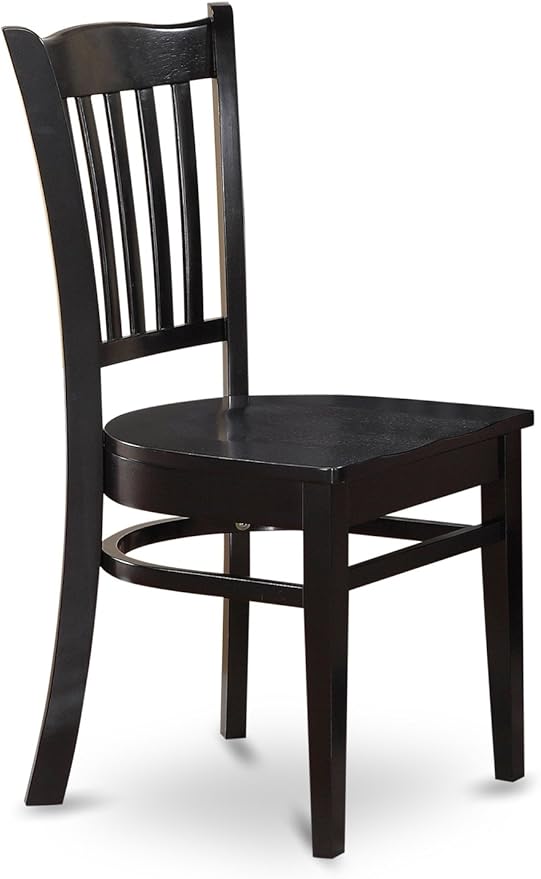 East West Furniture LGGR9-BLK-W 9 Piece Modern Dining Table Set Includes a Re...