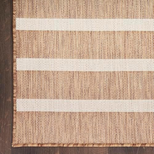 Nourison Home Positano Jute Ivory 6' x 9' Area Rug - Easy Clean, Non ...