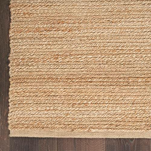 Nourison Home Natural Jute Natural 7' x 10' Area Rug - Easy Clean, No...