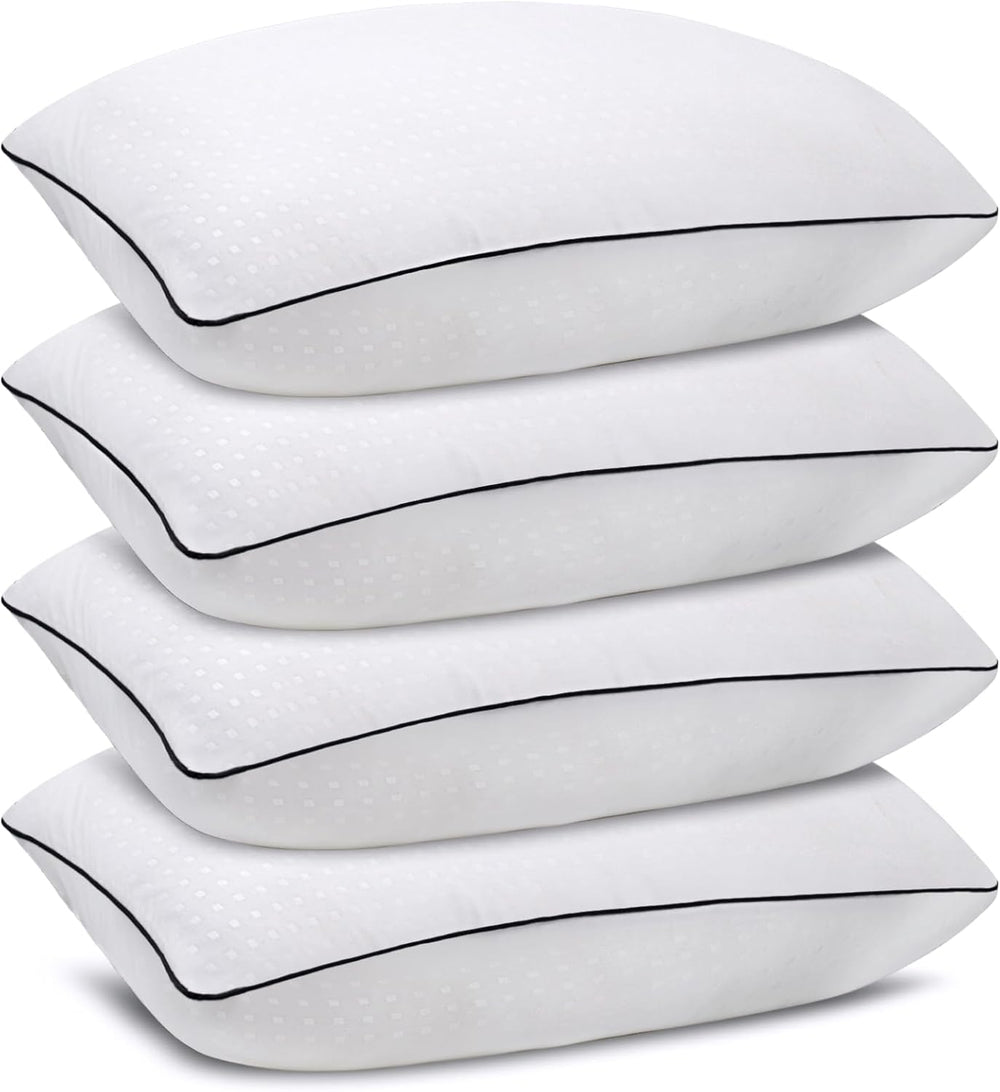 Standard Size Bed Pillows for Sleeping 4 Pack,Luxury Hotel Pillows,Comfortabl...
