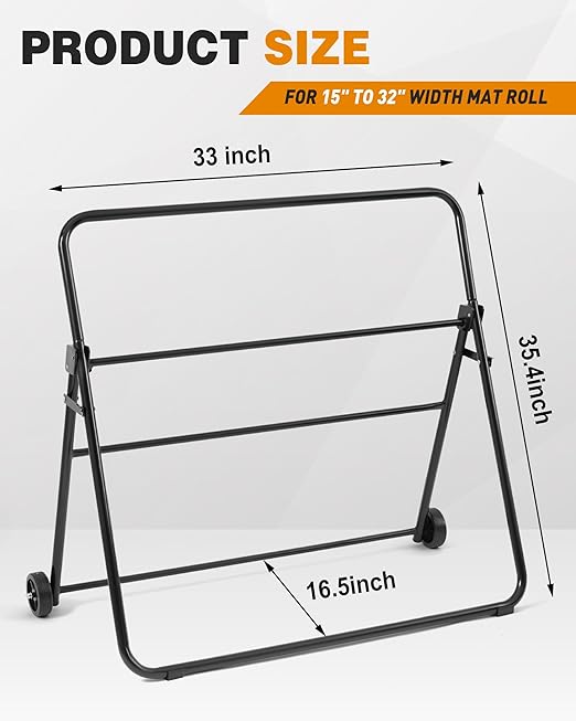 Blulu Adjustable/Mobile Mat Roll Holder