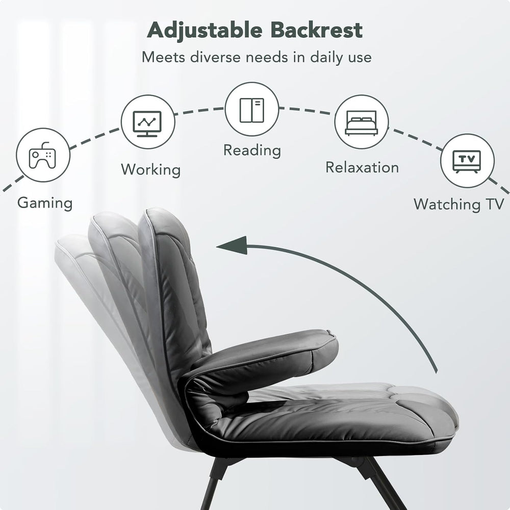 Furniliving 3 in 1 Folding Chair Foldable Floor Chair for Reading, Lounging &...