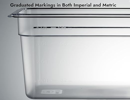 CURTA 6-Pack 1/3 Size 6" Deep NSF Polycarbonate Food Pans | Dishwasher &...