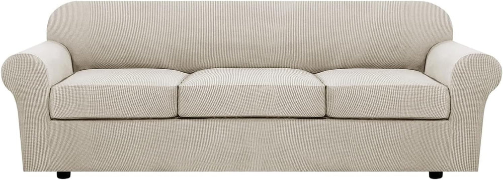 H.VERSAILTEX 4 Piece Stretch Sofa Covers