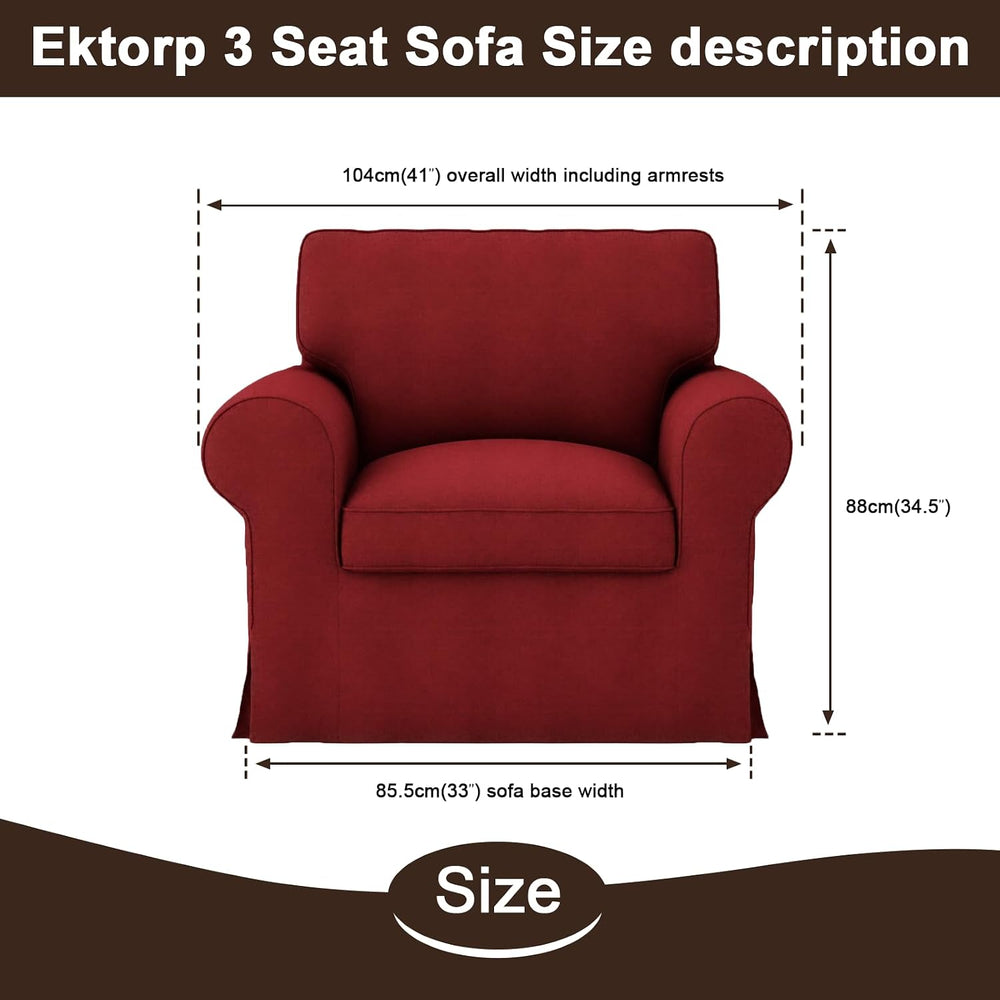 Ektorp Armchair Cover for The IKEA Ektorp Chair Slipcover Replacement,Couch C...
