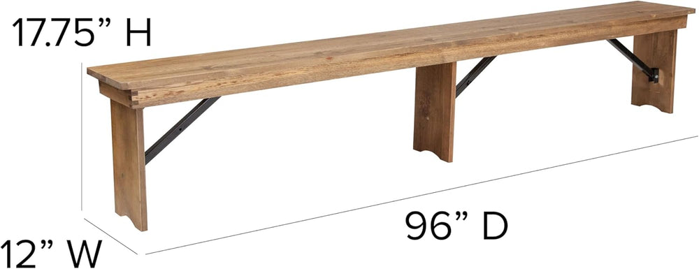 Flash Furniture Hercules Series 8' x 12' Commercial Grade Rustic Soli...