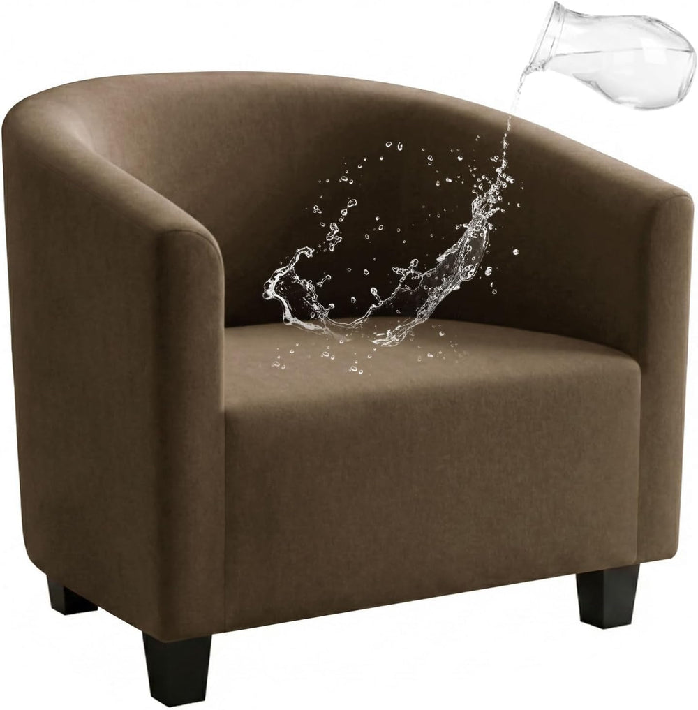 NICEEC Barrel Chair Cover Stretch Club Chair Slipcover Water Repellent