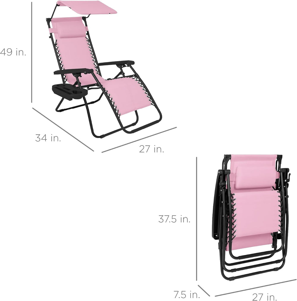 Best Choice Products Folding Zero Gravity Outdoor Recliner Patio Lounge Chair...