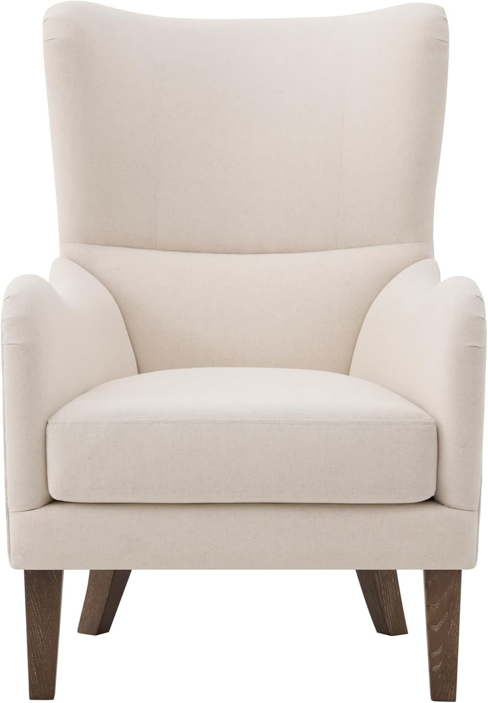 Merax 2Pcs High Wingback Accent Chair with Linen Upholstery, Mid-Century Mode...
