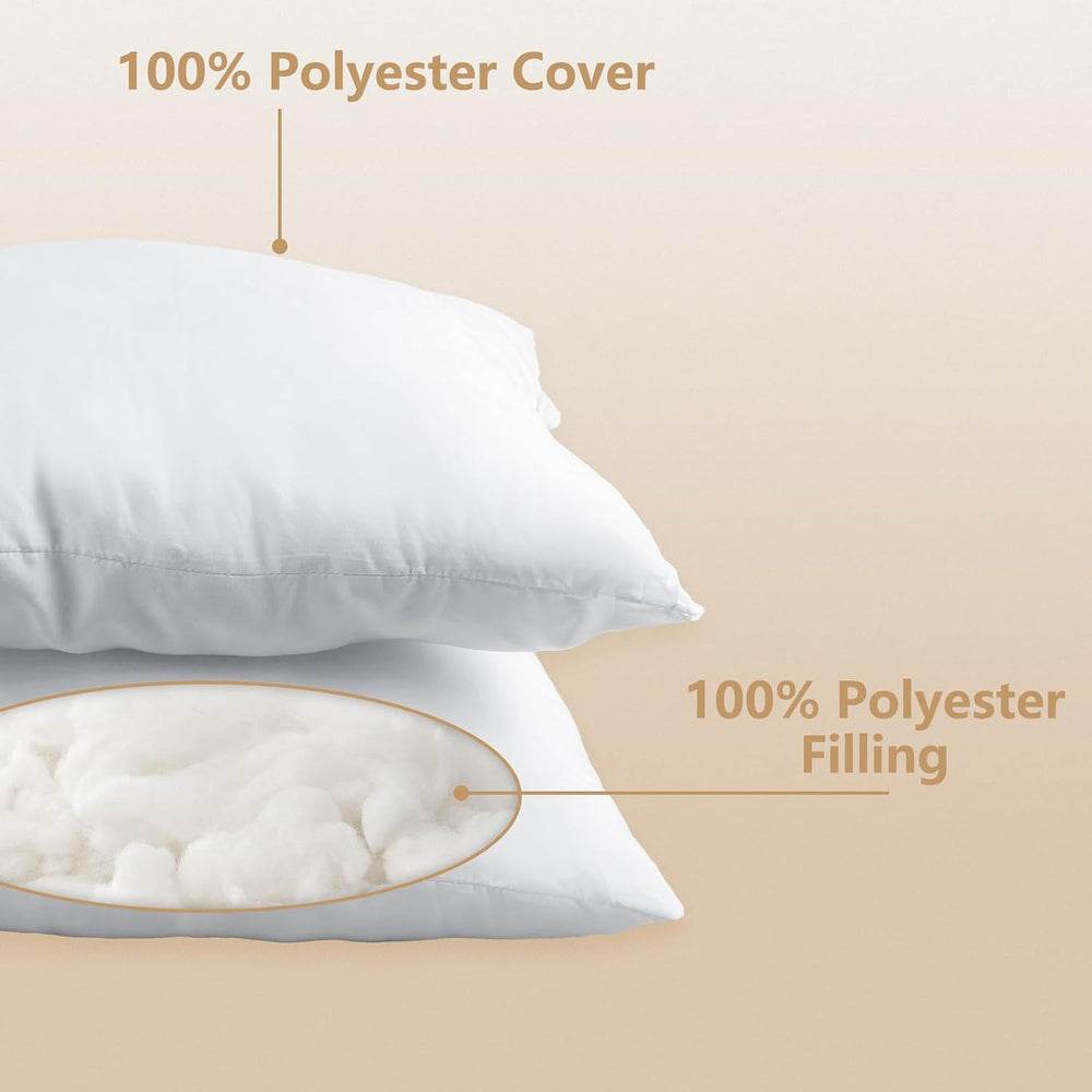 Obruosci Luxury Throw Pillow Inserts, Pack of 6, 20 x 20 inches Hypoallergeni...