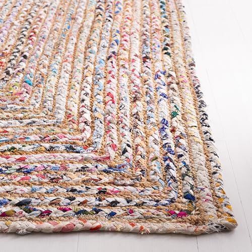 SAFAVIEH Cape Cod Area Rug 6x9, Jute Textured Beige & Multi CAP202B