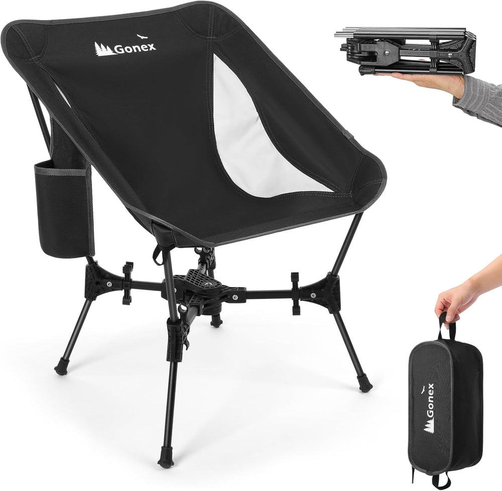 Gonex Portable Camping Chair, Compact Collapsible Backpacking Camp Chair