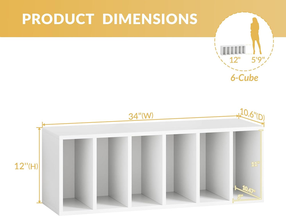 IOTXY DIY Modular Cube Bookcase - CubeXY Customizable Stackable Expandable Ba...