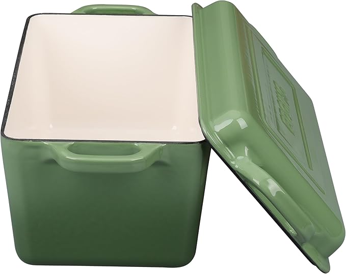 EDGING CASTING Enameled Cast Iron Dutch Oven, Oblong Bread Oven