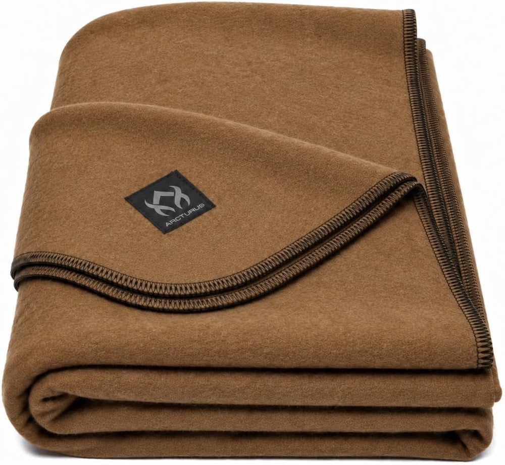 Arcturus Military Wool Blanket - Warm, Thick, Washable