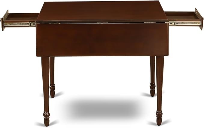 East West Furniture MZDA5-MAH-C 5 Piece Kitchen Table Set for 4 Includes a Re...