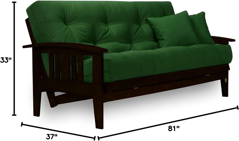Westfield Complete Futon Set - Espresso Finish (Warm Black) - Full or Queen S...