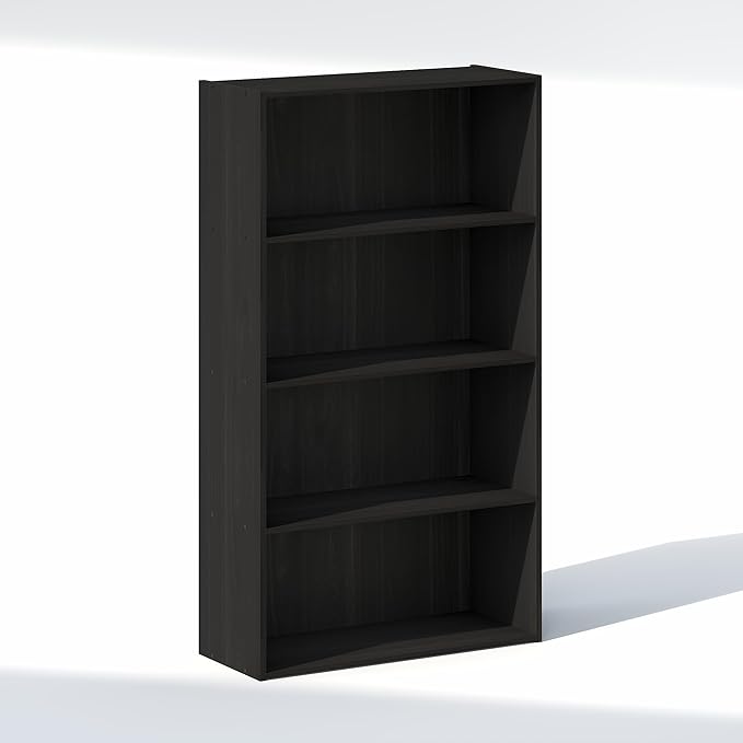 Furinno Reed Closet Organizers and Storage, 4-Tier Closet Organizer, Open Shelf