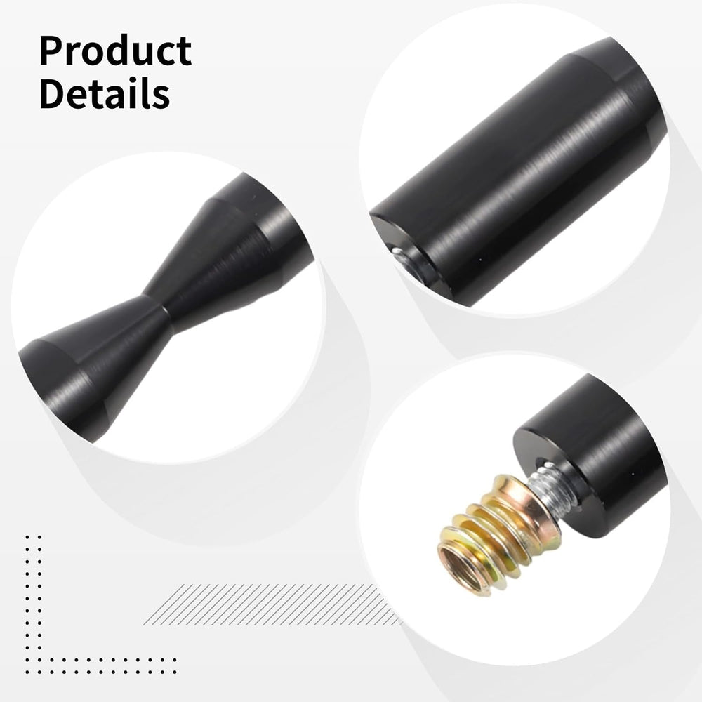 4 Pcs Wall-Mounted Wine Holder, Black Aluminum Alloy, Adjustable with Easy In...