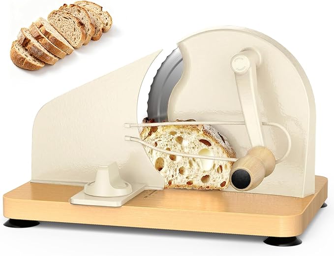 Manual Bread Slicer for Homemade Sourdough-Adjustable Thickness Bread Slicer