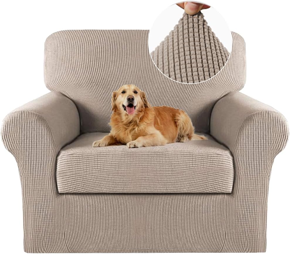 Turquoize 2 Piece Chair Covers Chair Slipcovers for Living Room Armchair Sofa...