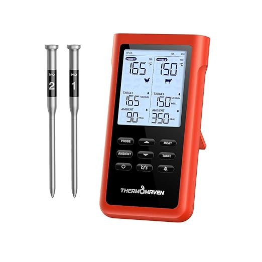 ThermoMaven 3000FT Smart Wireless Meat Thermometer, Sub-1G Long Range, 6