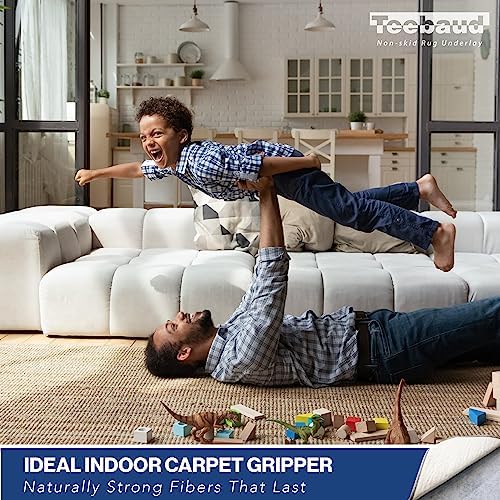 2' x 8' Non-Slip Rug Pad, Reversible Gripper, Non Skid Pads for Hardw...