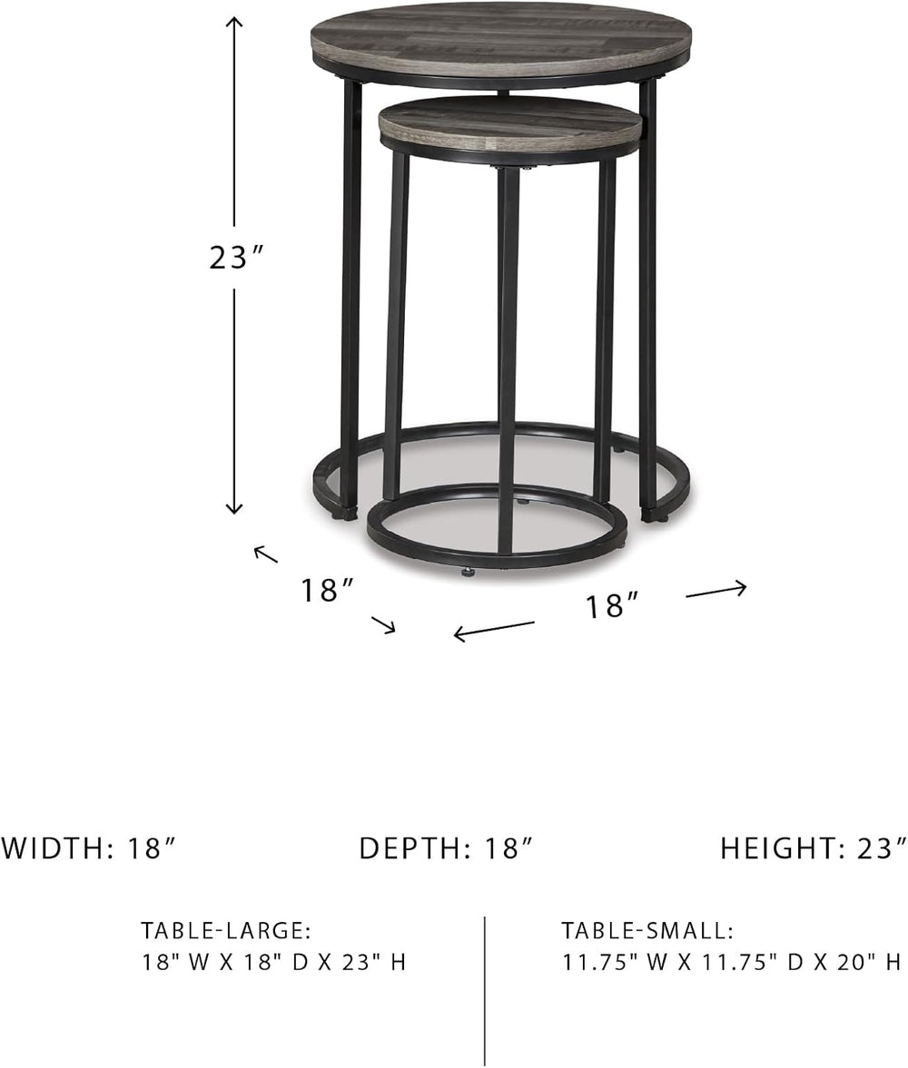 Signature Design by Ashley Briarsboro Urban Industrial Nesting Accent Table S...