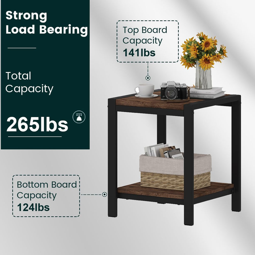 BON AUGURE End Table Set of 2, Small Side Table for Living Room, Night Stand,...