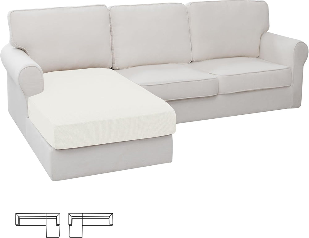 Easy-Going Stretch Sectional Couch Covers 1 Piece Chaise Lounge Slipcover L