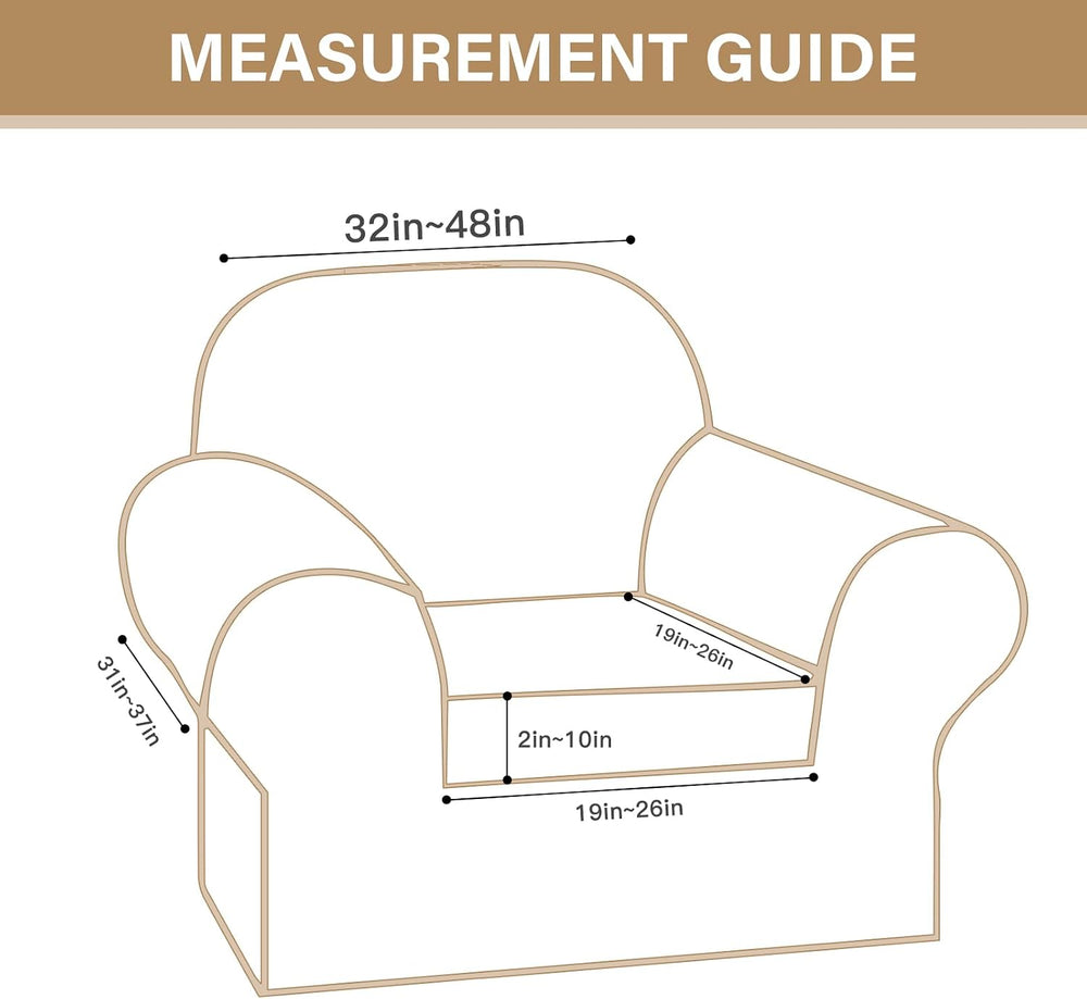 Lamberia Printed Sofa Cover High Stretch Sofa Slipcovers 2 Piece Armchair Sli...