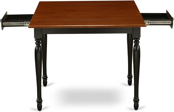 East West Furniture MZDA5-BCH-W 5 Piece Dining Room Furniture Set Includes a ...