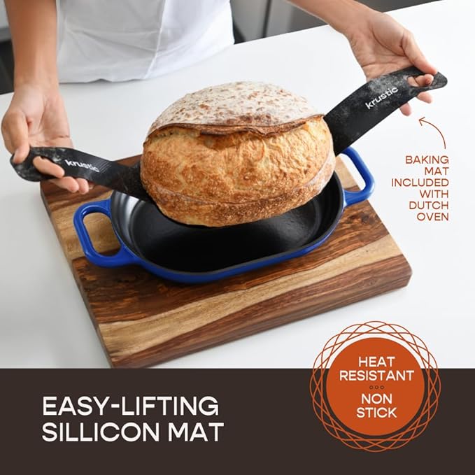 Krustic Enameled Cast Iron Dutch Oven