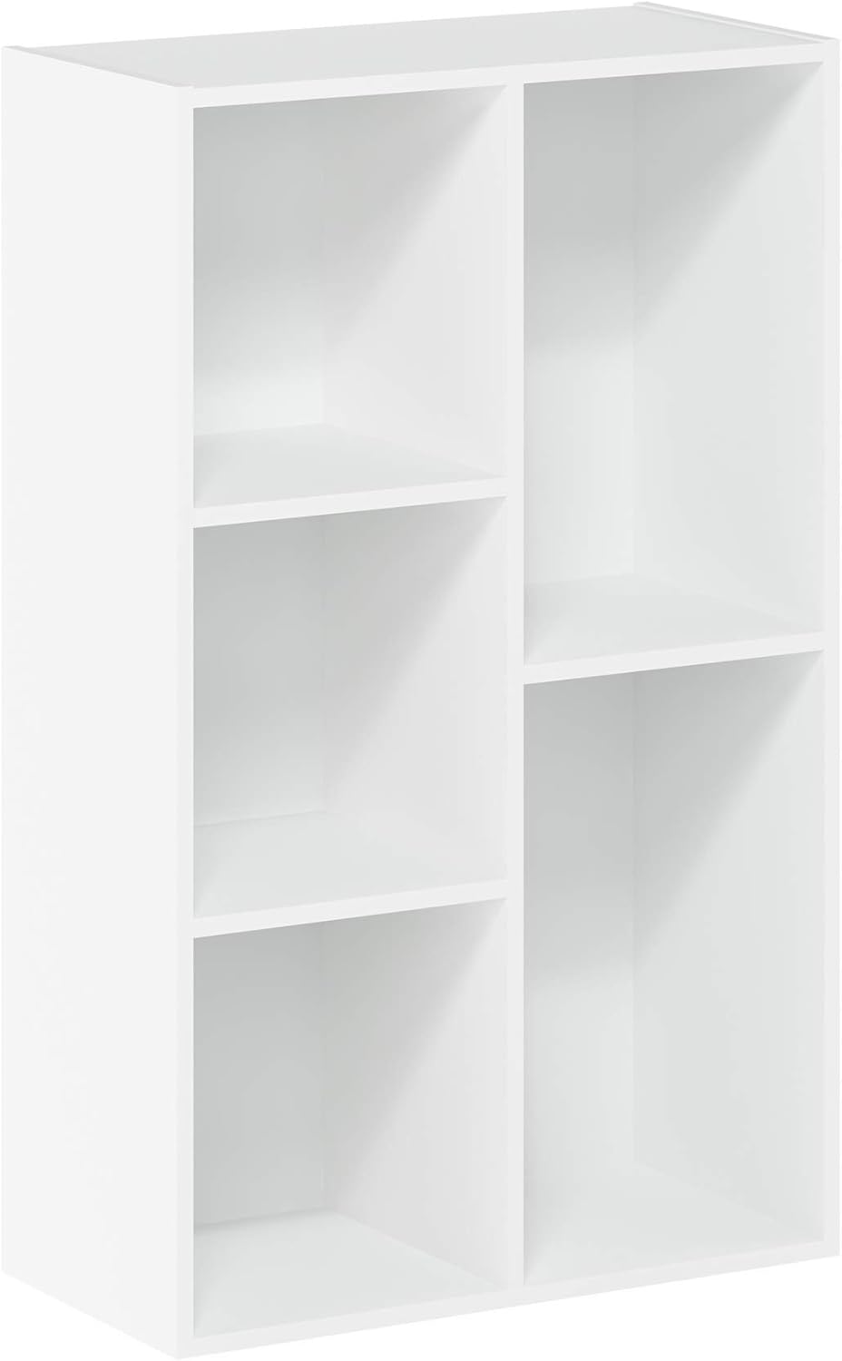 Furinno LUDER Book Shelf, 5-Cube Bookshelf, Reversible Bookcase, 9.4 x 19.5 x...