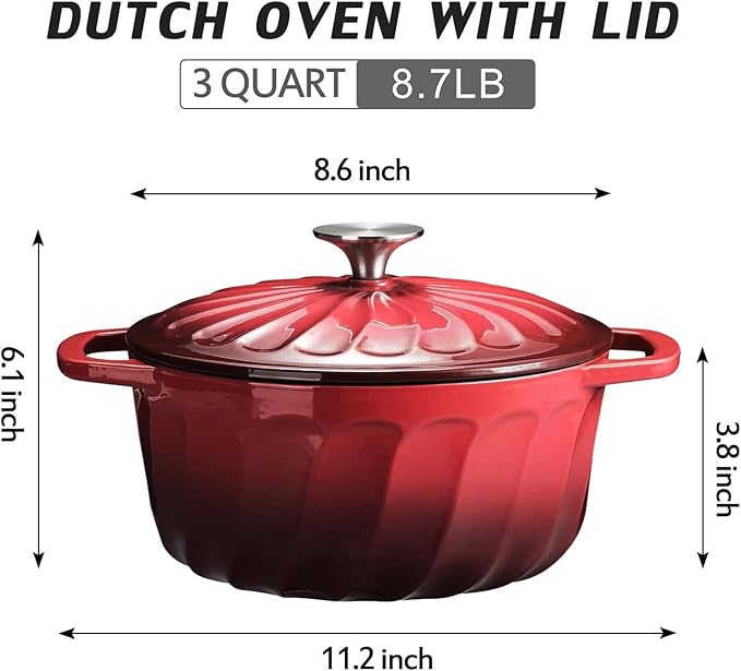 Enameled Cast Iron Dutch Oven Pot